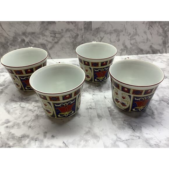 Seymour Mann "Derbyshire" 4 Vintage Cups - Japan - "Imari style" Circa 1970s - Picture 2 of 4